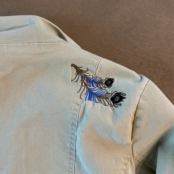 CARVE DESIGNS green military snap button jacket M - Picture 9 of 9